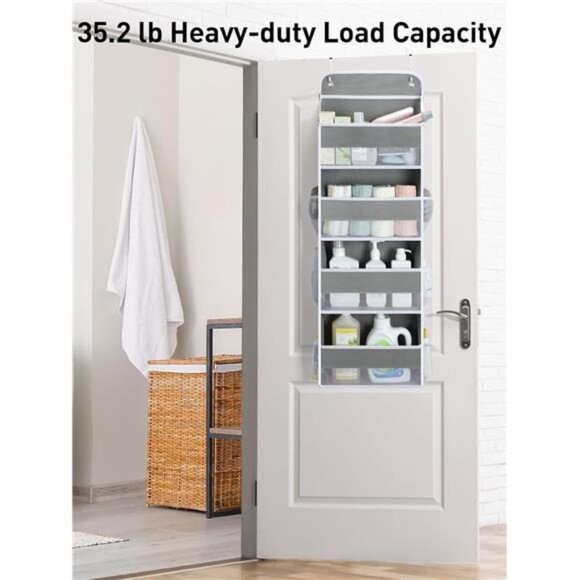 Over Door Organizer Hanging Storage Toy Diaper Bathroom Nursery Dorm Essentials - Picture 2 of 7